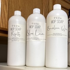 R & W Co. Mop Soap Liquid Sunwashed Linen Scent for Hard Floor