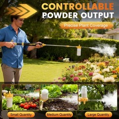 Diatomaceous Earth Powder Duster & Sprayer, 4FT Adjustable Length, Garden Use