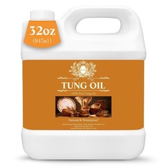 Tung Oil for for Wood Finishing,Food Safety for Furniture & Countertop,100% Pure