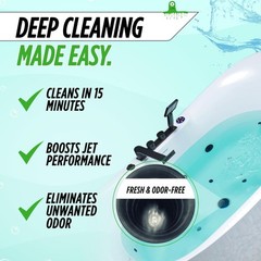 Jetted Tub Cleaner for Jacuzzis, Bathtubs, Whirlpools, The Most Effective Jet…