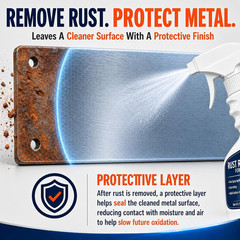 Rust Remover Spray for Metal, Highly Concentrated Metal Rust Remover for Car Par