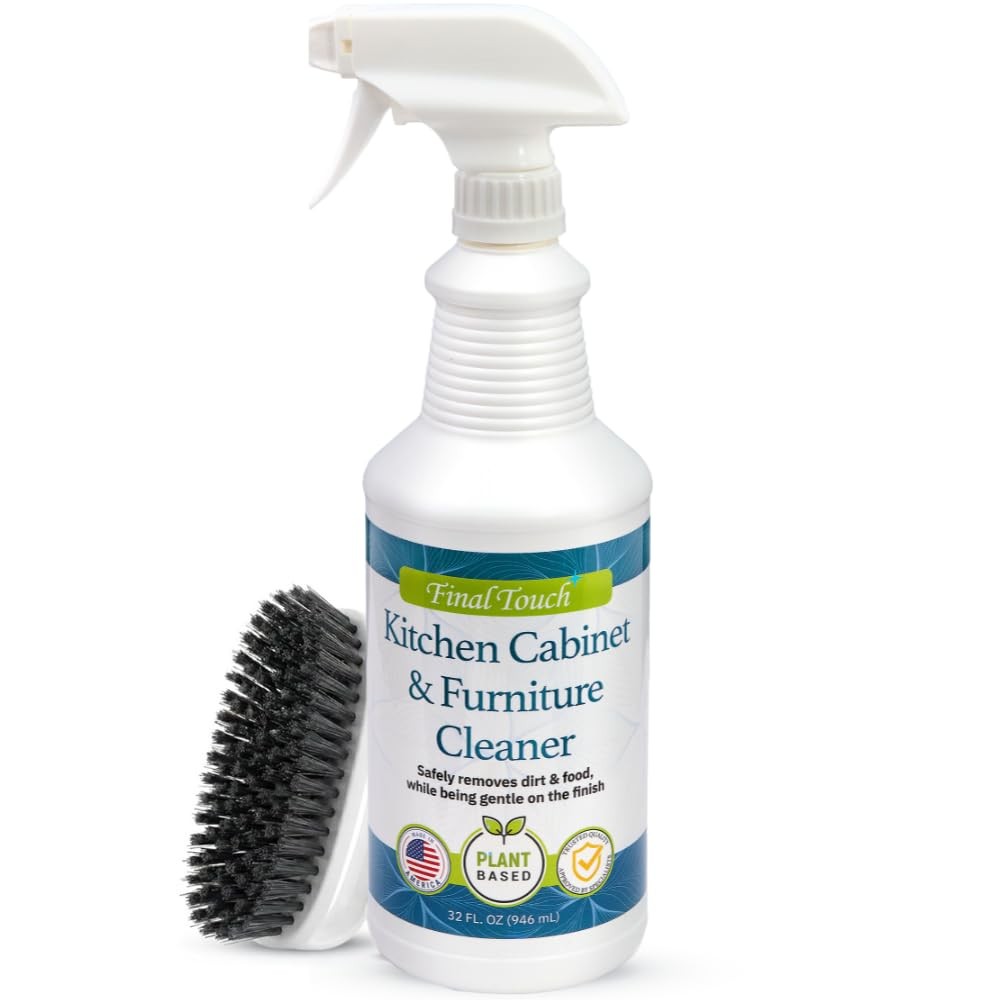 Final Touch Kitchen Cabinet Cleaner – Plant Based Cleaner Solution, Safe on P…