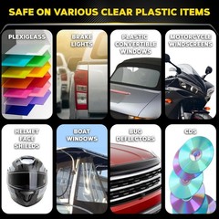 PlastX 10oz Clear Plastic Polish – Effortless Headlight & Taillight Restoration
