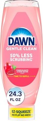 Dawn Gentle Clean EZ-Squeeze Dish Soap, Pomegranate Rose Water Scent 24.3 Fl Oz