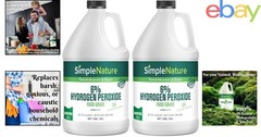 Natural Oxygenating Cleaner – 2 Gallons of Food Grade Hydrogen Peroxide Solution