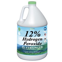 12% Hydrogen Peroxide, Food Grade H2O2 and Purified Water Only, NSF Listed, 1…