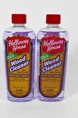 2 Holloway House Wood Cleaner for Fine Wood COCONUT Scent 16oz bottle Water Free