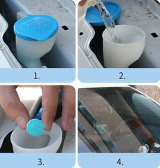 20pcs Automotive Windshield Cleaning Sheets, Concentrated Multi-Functional Fluid