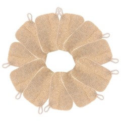 30Pcs Light Yellow Natural Loofah Dish Scrubbing Pads Reusable Kitchen Sponges