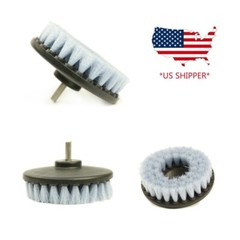 3 Pcs Carpet Mat 5″ Round Brush w/Power Drill Attachment (Soft, Medium, Heavy)