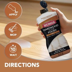 Wood Floor Polish and Restorer Bundle, 32 Oz, Removes Scratches and Adds Shine