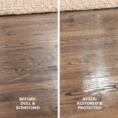 Wood Floor Polish and Restorer Bundle, 32 Oz, Removes Scratches and Adds Shine