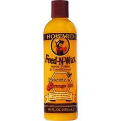 Howard Products Beeswax Wood Polish & 16 Fl Oz (Pack of 1), Orange
