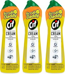 Scrub Daddy Cif Cream All Purpose Cleaner, Lemon – Multi 3 Count (Pack of 1)