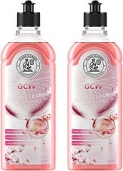 Pack of 2 GCW 500ml All Purpose Liquid Floor Cleaner Floor Bathroom Sakura Scent