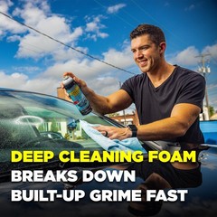 91164-4PK Premium Aerosol Glass Cleaner Spray for Car Windshields and Windows…