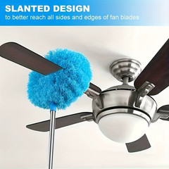Ceiling Fan Cleaner Duster Reusable Microfiber Long Handle Washable Cleaner**