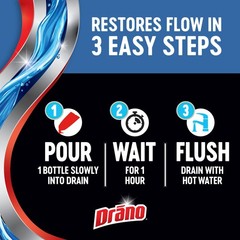 Drain Clog Remover Foamer Unclogs Hair Grease Soap 17 Fl Oz 5 Pack