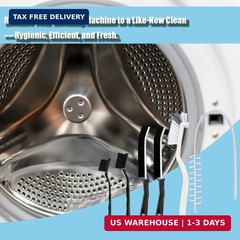 Washing Machine Cleaning Brush,Dryer Vent Cleaner Kit,Crevice Brush for Bathroom