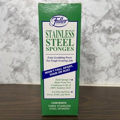 VTG Fuller Brush Co. 100% Stainless Steel Sponges Extra Scrubbing Power