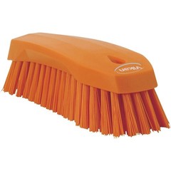 38907 Orange Stiff Scrub Brush 8 Inch PP/PBT Cleaning Home Janitorial Tool