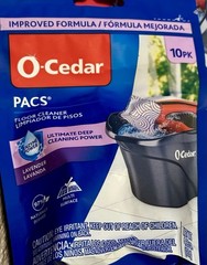 O-Cedar PACS Hard Floor Cleaner – Lavender (2) – 10 Count & Citrus (2)