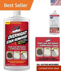 Effortless Overnight Oil Stain Remover for Concrete & Pavers – 32 Oz, Unscented