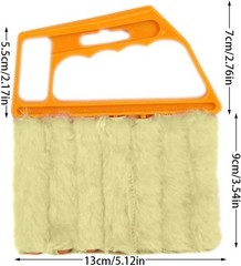 Compact Window Blind Cleaning Brush – 7 Slat Ergonomic Tool for Easy Dusting