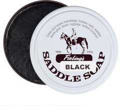 Black Saddle Soap (12Oz) – Leather Cleaner & Conditioner – Soften,