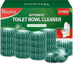 Vacplus Toilet Bowl Cleaners – 20 Pack Long-Lasting Toilet Cleaner Tablets, Prev