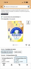 BLUELAND Toilet Bowl Cleaner Tablets, 2-Pack, 28 Count, Peppermint Eucalyptus,