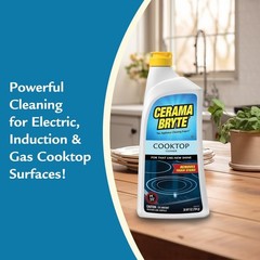 Cerama Bryte Cooktop Cleaner 18oz 2 Pack Glass Ceramic Stove Top Tough Stain