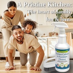 Final Touch Kitchen Cabinet Cleaner – Plant Based Cleaner Solution, Safe on P…