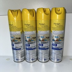 Pledge Specialty Surfaces Stainless Granite Stone Clean Scent Spray – 4 Cans