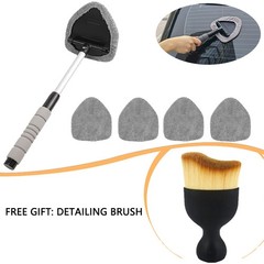 Extendable Car Windshield Cleaning Tool&Detailing Brush Kit Dust Removal Brush