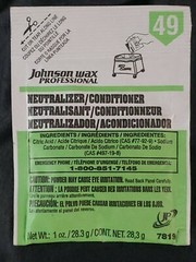 JOHNSON WAX PROFESSIONAL NEUTRALIZER/CONDITIONER 7819 1 OZ MAKES 5 GALLONS