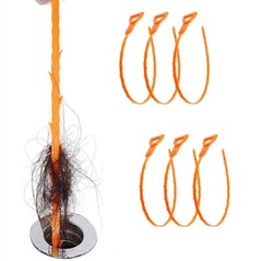 6Pcs 25 Inch Hair Drain Cleaner Tool Set -Snake Drain Clog Remover for Sink Tube