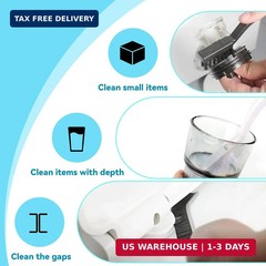 Washing Machine Cleaning Brush,Dryer Vent Cleaner Kit,Crevice Brush for Bathroom