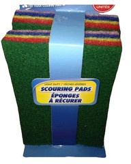 SCRUB BUDDIES Pack of 8 Scouring Pads 4×6 Inch For Tough Cleaning Jobs