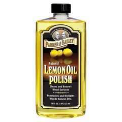 Lemon Oil Polish, Natural Lemon Scented Furniture Cleaner & Wood Table Cleane…