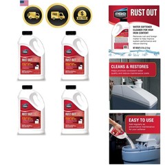 Rust Out RO05B Water Softener Cleaner And Iron Remover, 4.75 lb. Bottle, 4 Pack