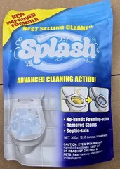 Splash Foam Toilet Cleaner Self Activating Cleaning Powder Exp Feb 2027 New!