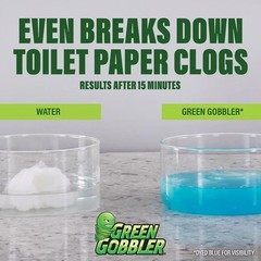Green Gobbler Powder Plunger Toilet Bowl Clog Remover 2 Pack 16.5 oz Drain Opene