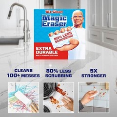 Mr. Clean Magic Eraser 10 Pack. Extra Durable Multi Purpose Cleaning Pads.