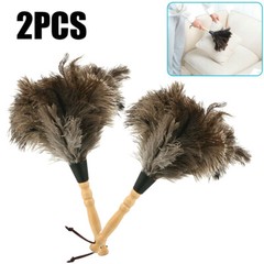 2PCS 13inch Ostrich Feather Duster Durable Dust Collecting cleaning Tool USAA#