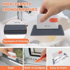12pcs Window Track Cleaner Tool Set, Window Sill & Groove Cleaning Brushes wi…