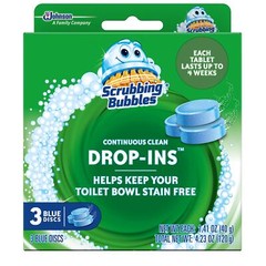 Scrubbing Bubbles Continuous Clean Drop-In Toilet Bowl Cleaner 3 count Tablet