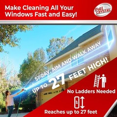 Window Cleaning Kit – 6 oz Glass Cleaner and Bottle with 27 ft , Each 4 oz Ba…