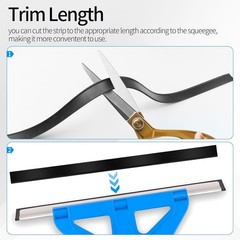 Premium Silicone Squeegee Rubber Replacement – 41In Roll | Versatile Squeegee Bl