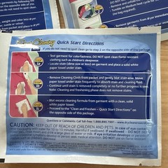 Woolite Dry Clean at Home Dry Cleaner’s Secret 1 Open Box 5 Sheets Total